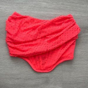 Hot Pink Rhinestone Corset